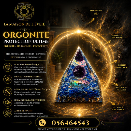 ⭐ Pyramide Orgonite – Protection Énergétique & Harmonie des Lieux