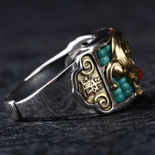 🐉 Bague du Dragon d’Or — Force & Autorité