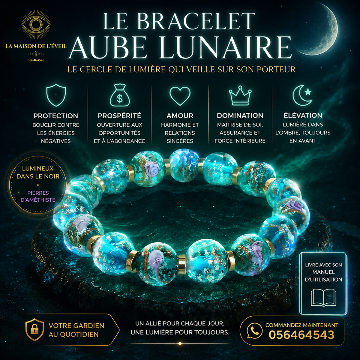 🌙 BRACELET AUBE LUNAIRE