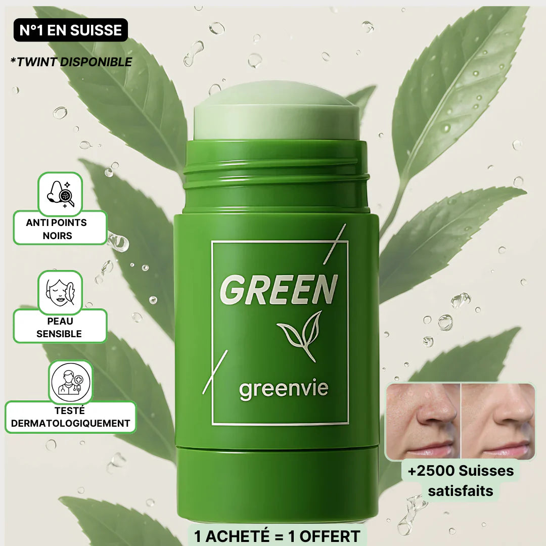Masque Purifiant et Anti-Bactérien au Thé Vert pour une peau éclatante, purifiée et hydratée