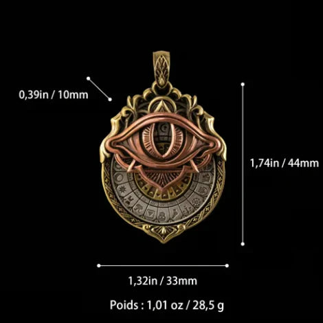 Pendentif Vision de Tarot : Connectez-vous à la Sagesse Cosmique à tout moment (Fiche d’aide incluse)